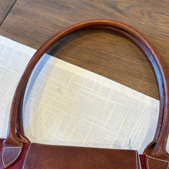 Longchamp le Pliage Burgundy Tote Bag Large - Picture 11 of 13